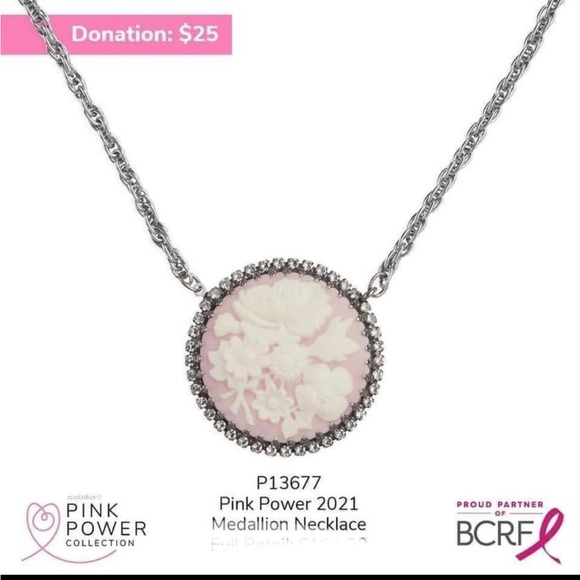 Sabika Pink power BRCA exclusive fundraising medallion New Never worn - Picture 2 of 2